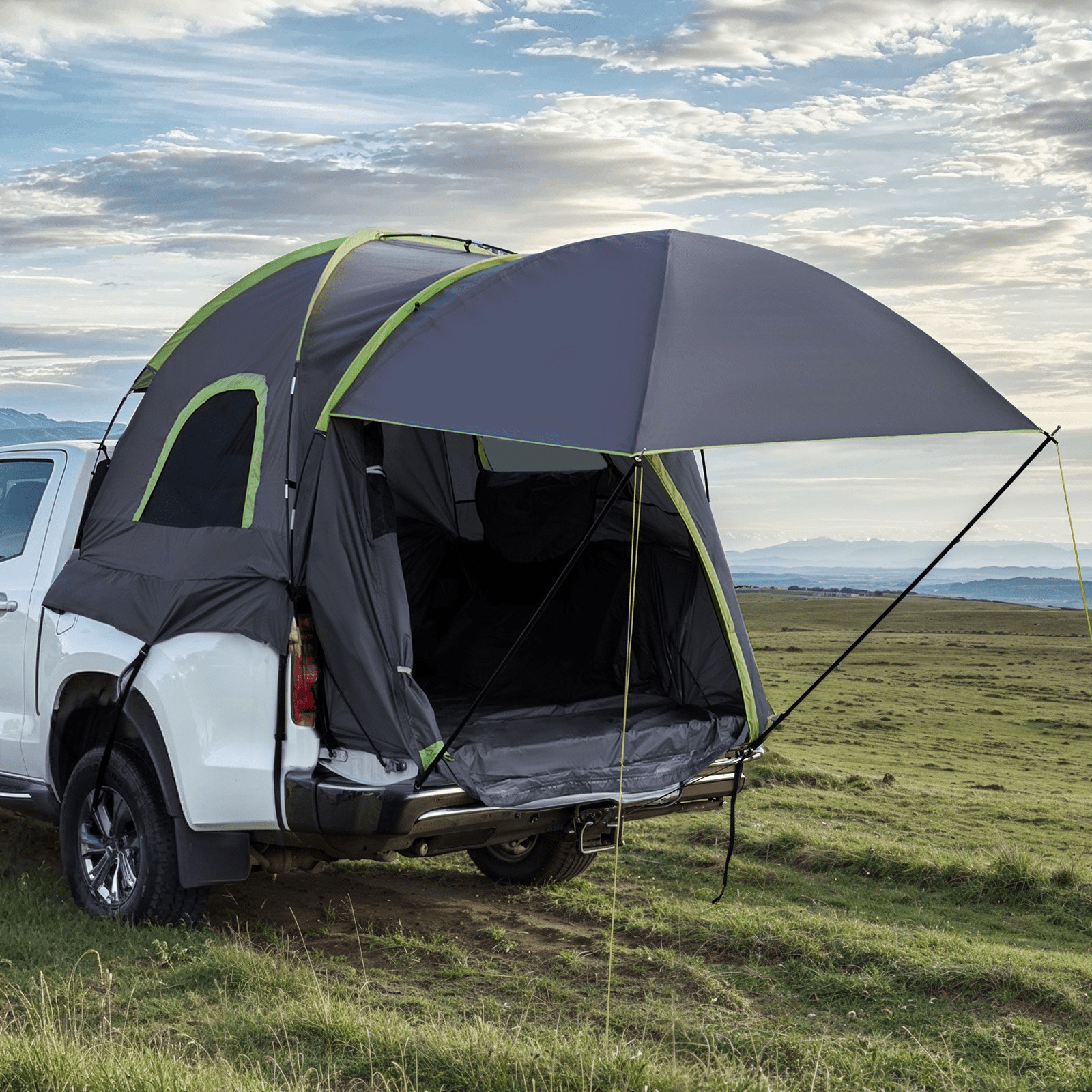 Truck Tent 8.0 - 8.2ft Waterproof PU2000 Truck Bed Camping Tent 2 - 3 Person - MarineQuest Supply