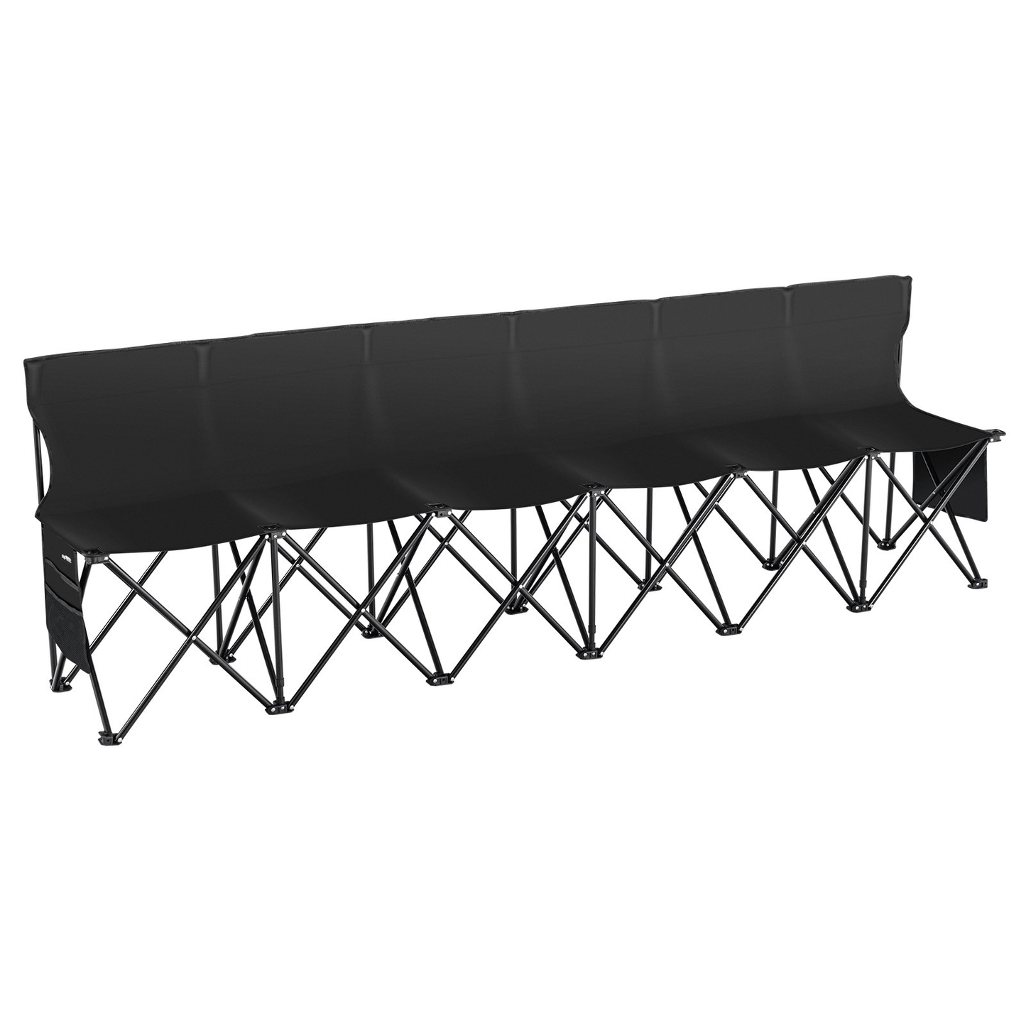VEVOR 6 Seat Portable Folding Sport Bench Outdoor Camping Chair with Carry Bag - MarineQuest Supply