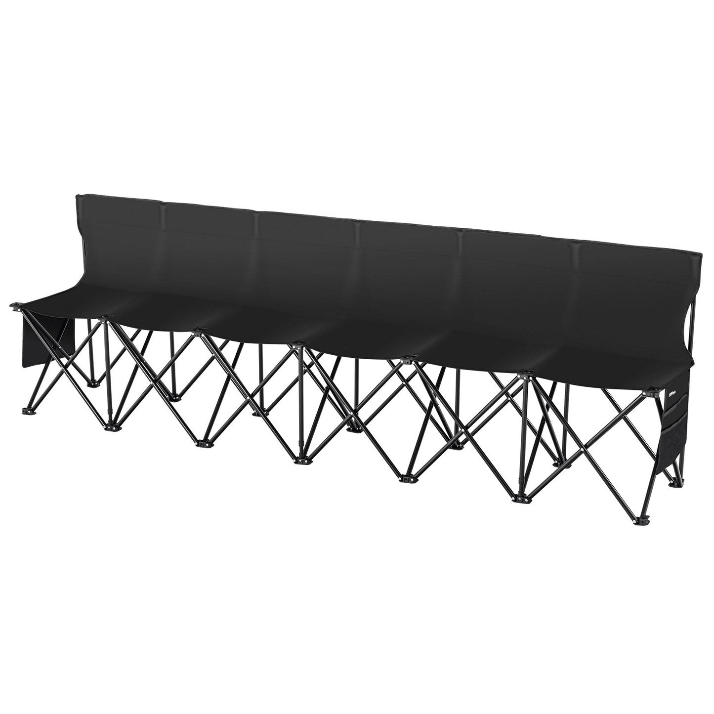 VEVOR 6 Seat Portable Folding Sport Bench Outdoor Camping Chair with Carry Bag - MarineQuest Supply