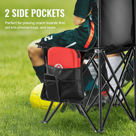 VEVOR 6 Seat Portable Folding Sport Bench Outdoor Camping Chair with Carry Bag - MarineQuest Supply