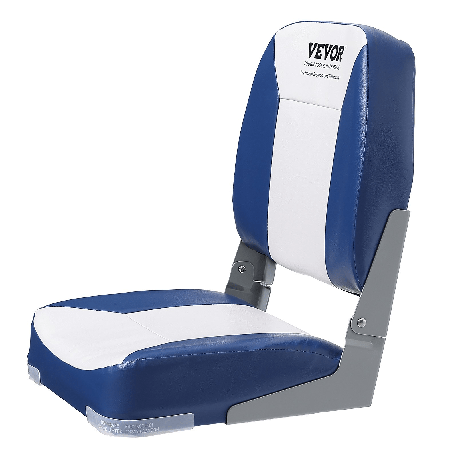 VEVOR Boat Seat Low Back Fold - Down Fishing Boat Chair with Sponge Padding 2 Pack - MarineQuest Supply