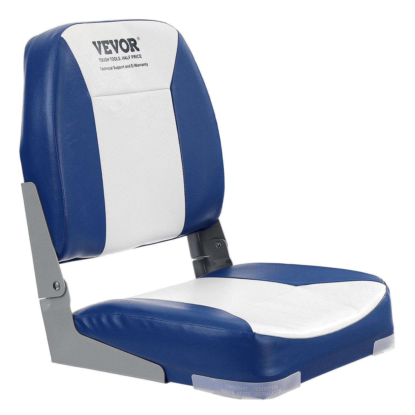 VEVOR Boat Seat Low Back Fold - Down Fishing Boat Chair with Sponge Padding 2 Pack - MarineQuest Supply