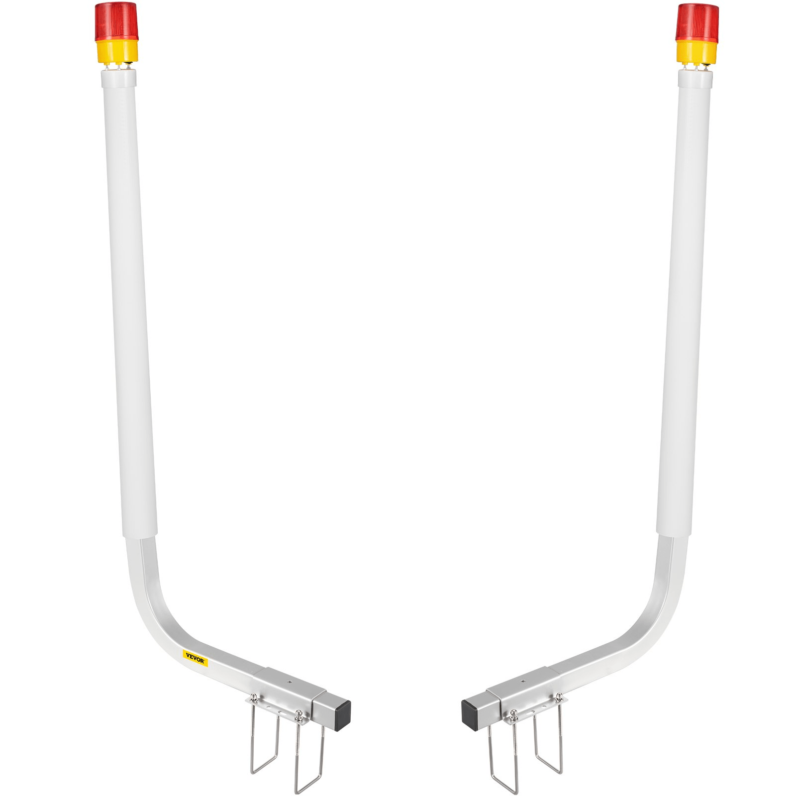 VEVOR Boat Trailer Guide - on, 40", 2PCS Steel Trailer Post Guide on, with LED - Lighted PVC Tube Covers, Mounting Hardware Included, for Ski Boat, Fishing Boat or Sailboat Trailer - MarineQuest Supply