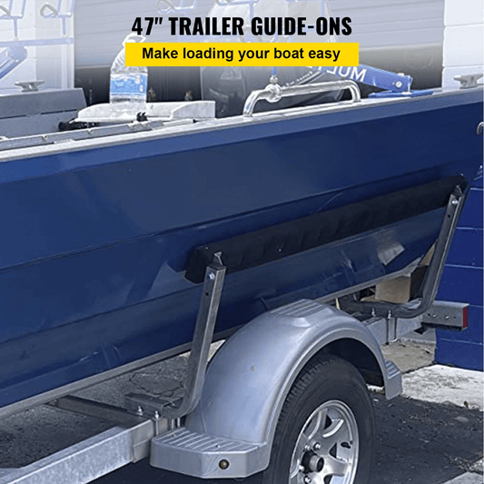 VEVOR Boat Trailer Guide - ons, 2PCS Rustproof Steel Trailer Guide ons, Trailer Guides with Carpet - Padded Boards, Mounting Parts Included, for Ski Boat, Fishing Boat or Sailboat Trailer - MarineQuest Supply