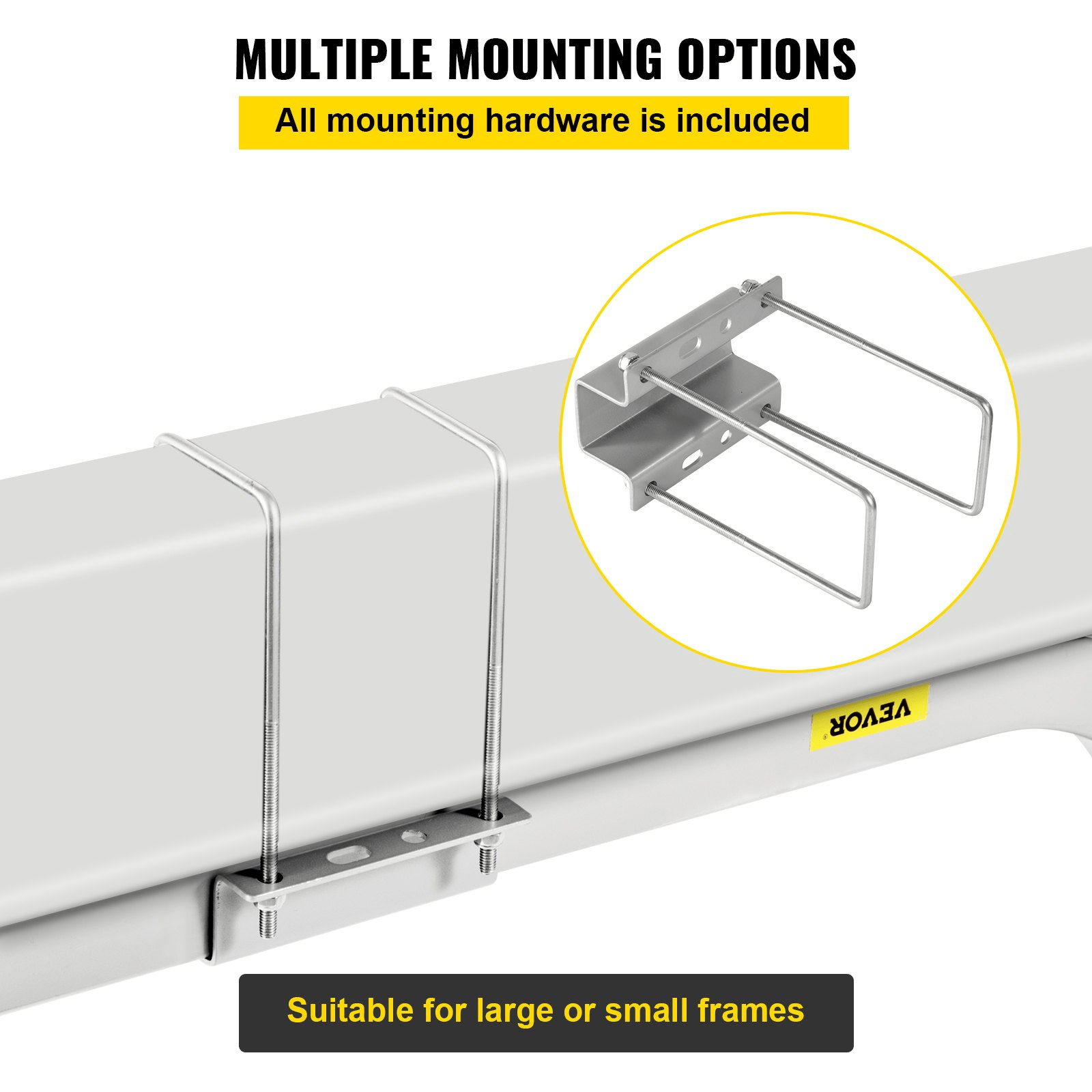 VEVOR Boat Trailer Guide - ons, 2PCS Rustproof Steel Trailer Guide ons, Trailer Guides with Carpet - Padded Boards, Mounting Parts Included, for Ski Boat, Fishing Boat or Sailboat Trailer - MarineQuest Supply
