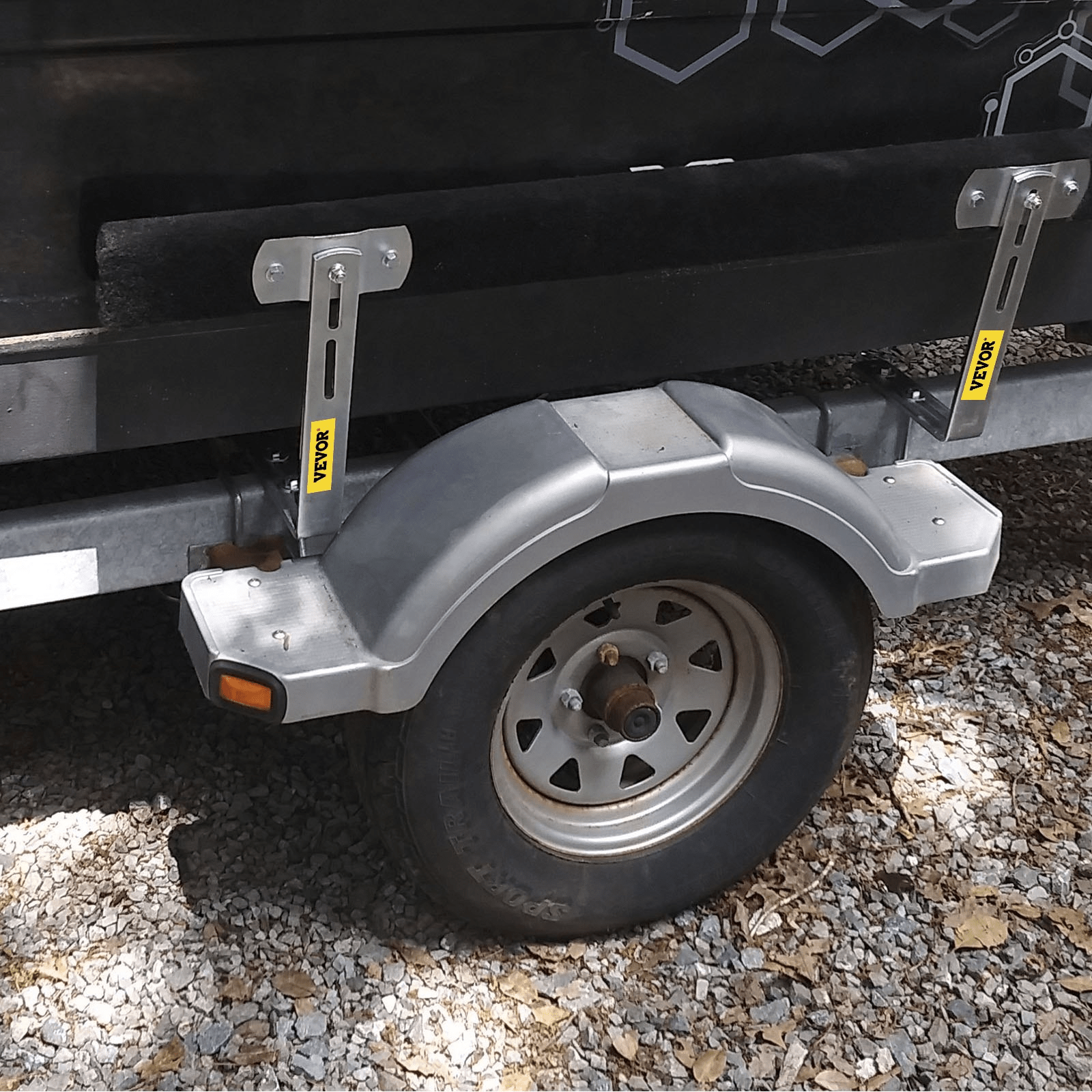 VEVOR Boat Trailer Guide - ons, 48", 2PCS Rustproof Steel Trailer Guide ons, Trailer Guides with Carpet - Padded Boards, Mounting Parts Included, for Ski Boat, Fishing Boat or Sailboat Trailer - MarineQuest Supply