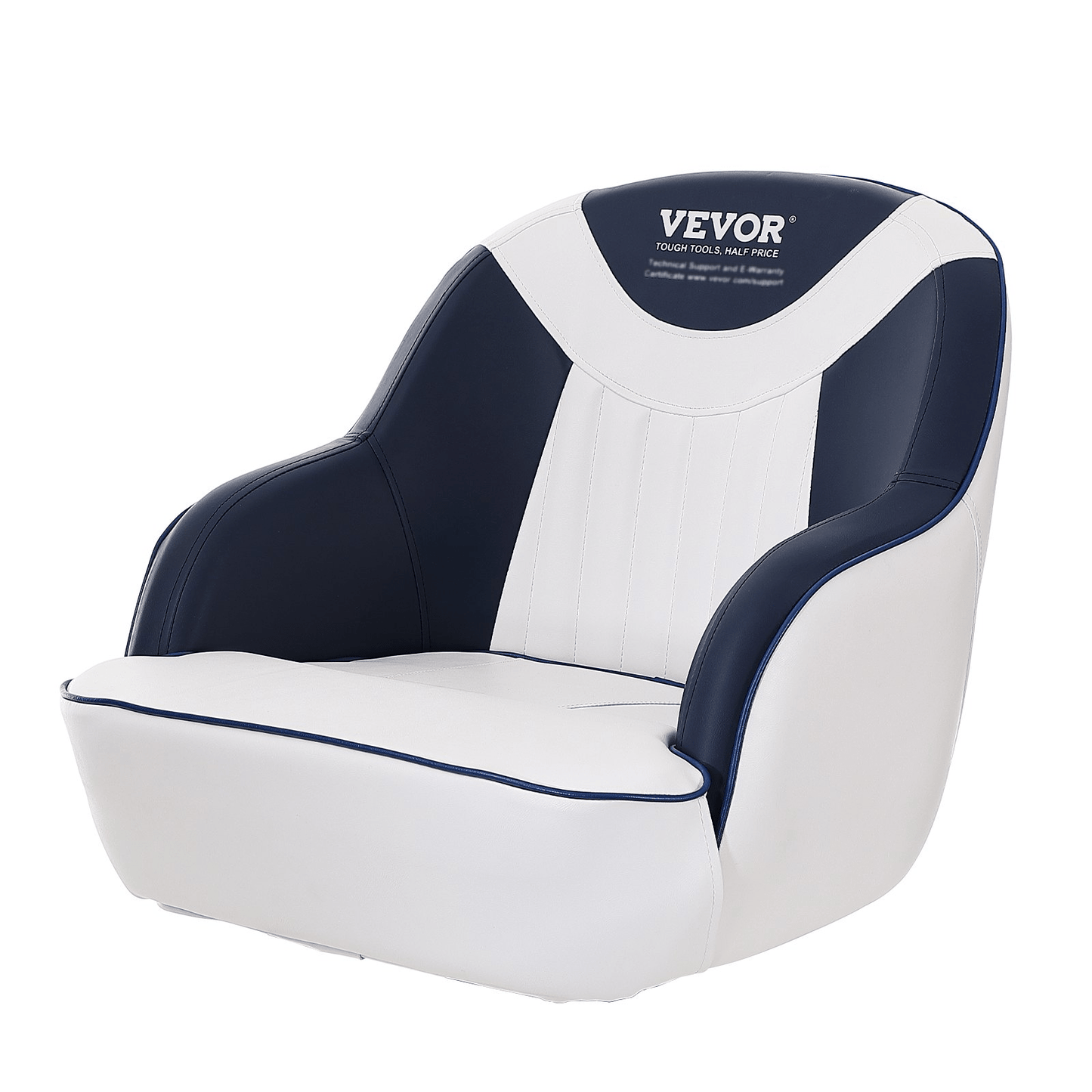 VEVOR Captain Bucket Seat, Pontoon Boat Seat with Thickened Sponge Padding, Boat Captain Chair for Fishing Boat, Sightseeing Boat, Speedboat, Canoe, 1 - Piece - MarineQuest Supply