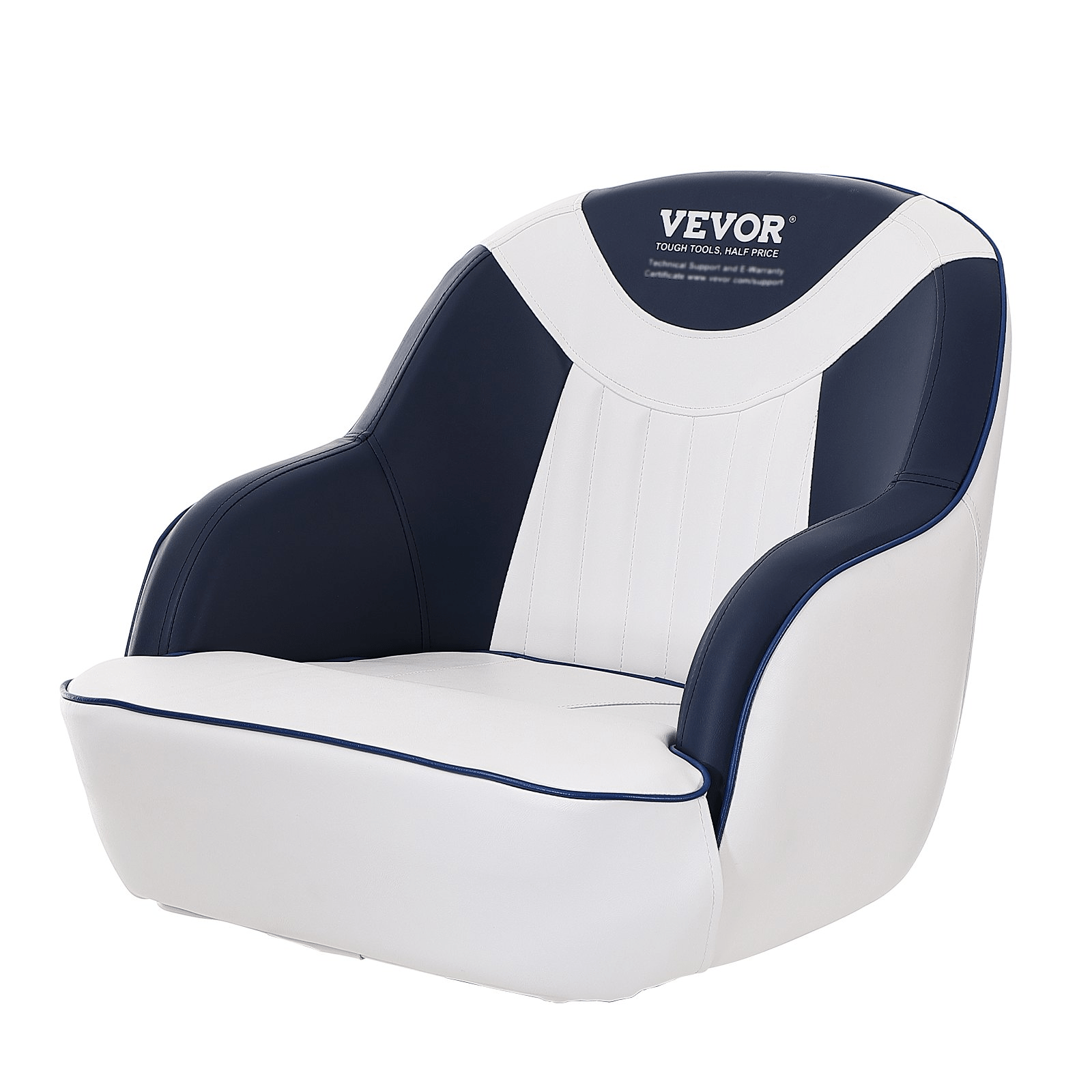 VEVOR Captain Bucket Seat, Pontoon Boat Seat with Thickened Sponge Padding, Boat Captain Chair for Fishing Boat, Sightseeing Boat, Speedboat, Canoe, 1 - Piece - MarineQuest Supply