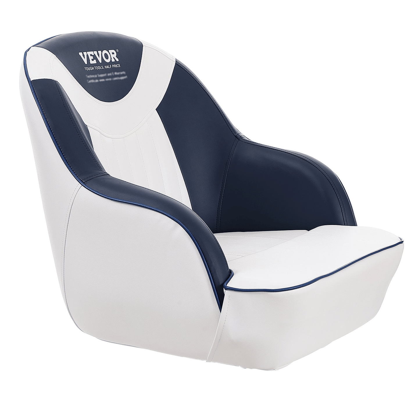 VEVOR Captain Bucket Seat, Pontoon Boat Seat with Thickened Sponge Padding, Boat Captain Chair for Fishing Boat, Sightseeing Boat, Speedboat, Canoe, 1 - Piece - MarineQuest Supply