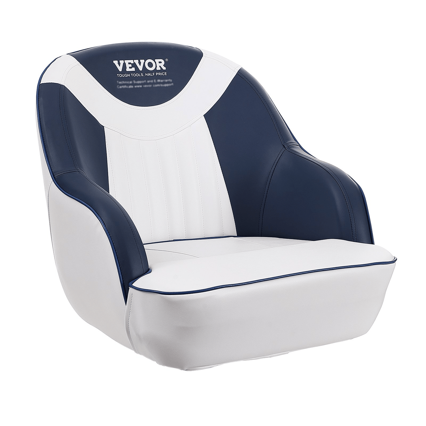 VEVOR Captain Bucket Seat, Pontoon Boat Seat with Thickened Sponge Padding, Boat Captain Chair for Fishing Boat, Sightseeing Boat, Speedboat, Canoe, 1 - Piece - MarineQuest Supply