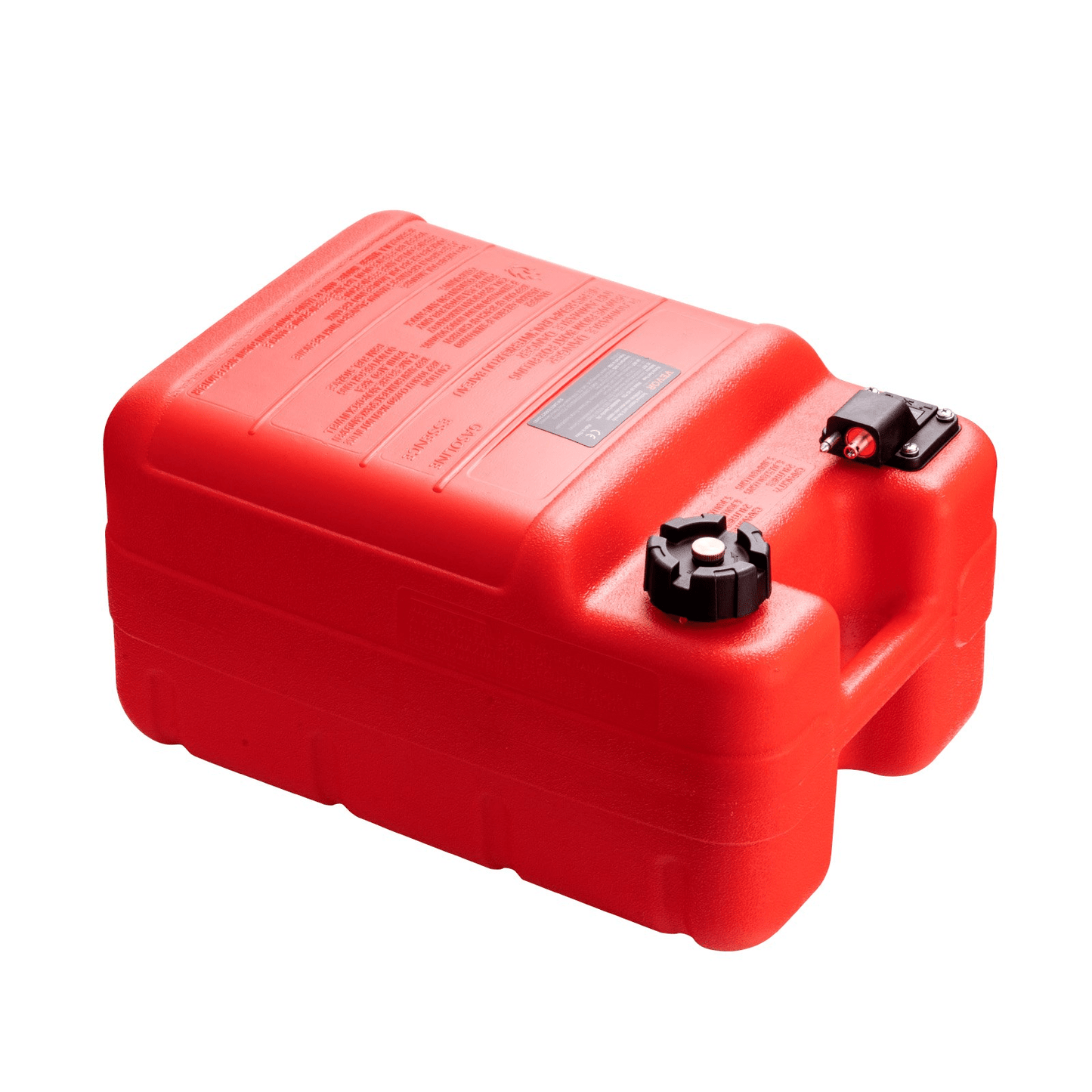 VEVOR Marine Fuel Tank, 6.34 Gallon/24L, Portable Boat Fuel Gas Tank for Outboard Engine Boats, Plastic Outboard Marine Boat Fuel Tank with Hose, Easy to Carry for Yacht, Fishing Boat, Deck Boat, Red - MarineQuest Supply