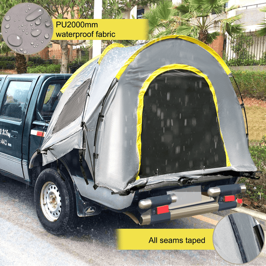 VEVOR Truck Tent 6.5 ft, Truck Bed Tent, Pickup Tent for Full Size Truck, Waterproof Truck Camper, 2 - Person Sleeping Capacity, 2 Mesh Windows, Easy to Setup Truck Tents for Camping, Hiking, Fishing - MarineQuest Supply