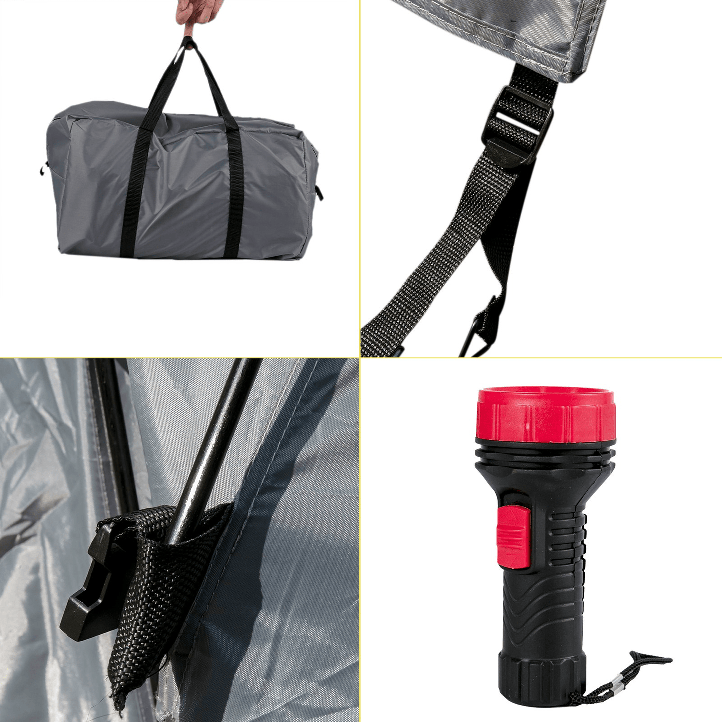 VEVOR Truck Tent 6.5 ft, Truck Bed Tent, Pickup Tent for Full Size Truck, Waterproof Truck Camper, 2 - Person Sleeping Capacity, 2 Mesh Windows, Easy to Setup Truck Tents for Camping, Hiking, Fishing - MarineQuest Supply