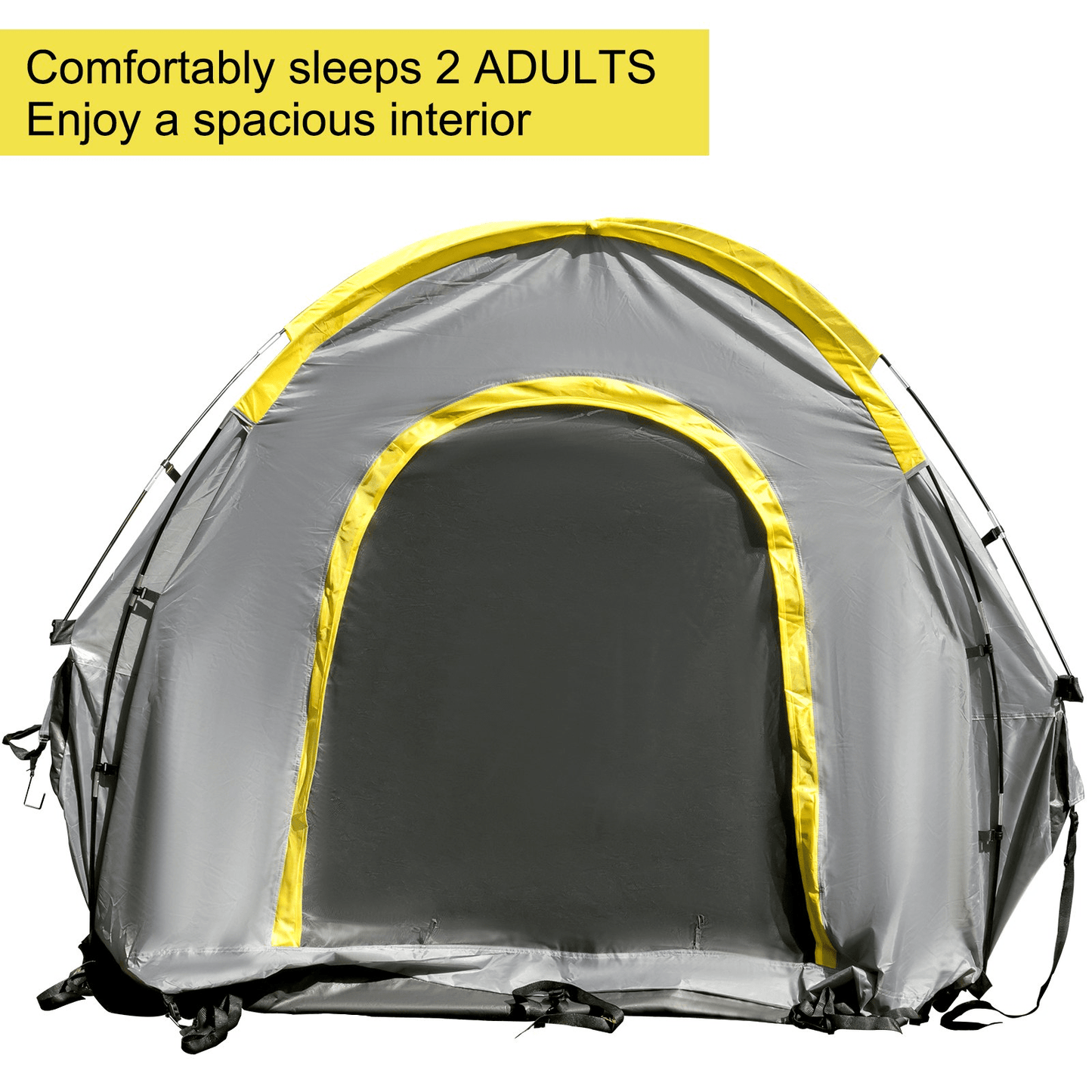 VEVOR Truck Tent 6.5 ft, Truck Bed Tent, Pickup Tent for Full Size Truck, Waterproof Truck Camper, 2 - Person Sleeping Capacity, 2 Mesh Windows, Easy to Setup Truck Tents for Camping, Hiking, Fishing - MarineQuest Supply
