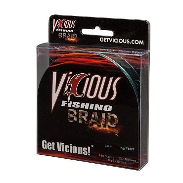 Vicious Braided Line Moss Green 150yd 65lb - MarineQuest Supply
