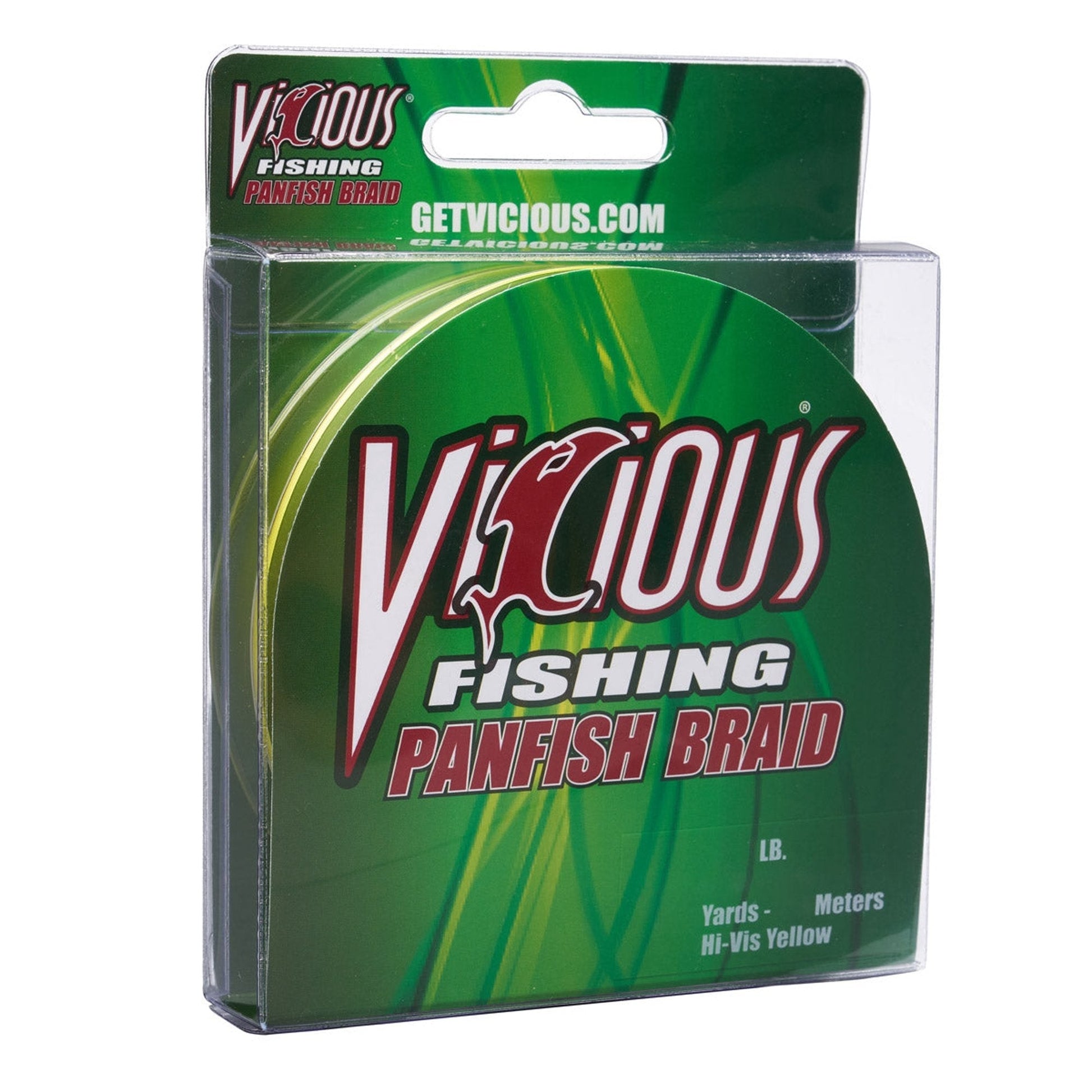 Vicious Panfish Braided Line HiVis Yellow 150yd 7lb - MarineQuest Supply
