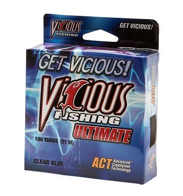 Vicious Ultimate Clear/Blue Mono 100yd 8lb - MarineQuest Supply