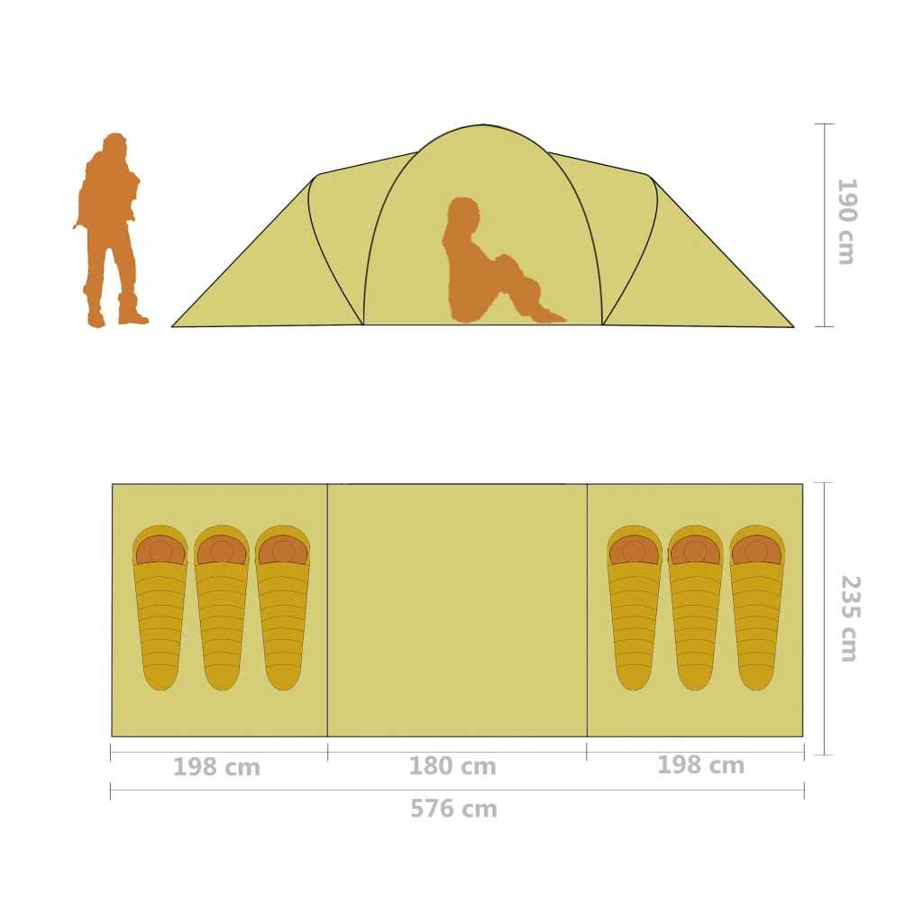 VidaXL 6 Person Camping Tent - MarineQuest Supply