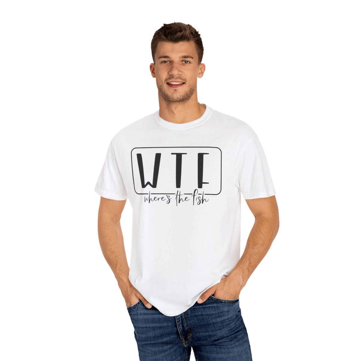 WTF – Where’s The Fish Unisex Garment - Dyed T-shirt - MarineQuest Supply
