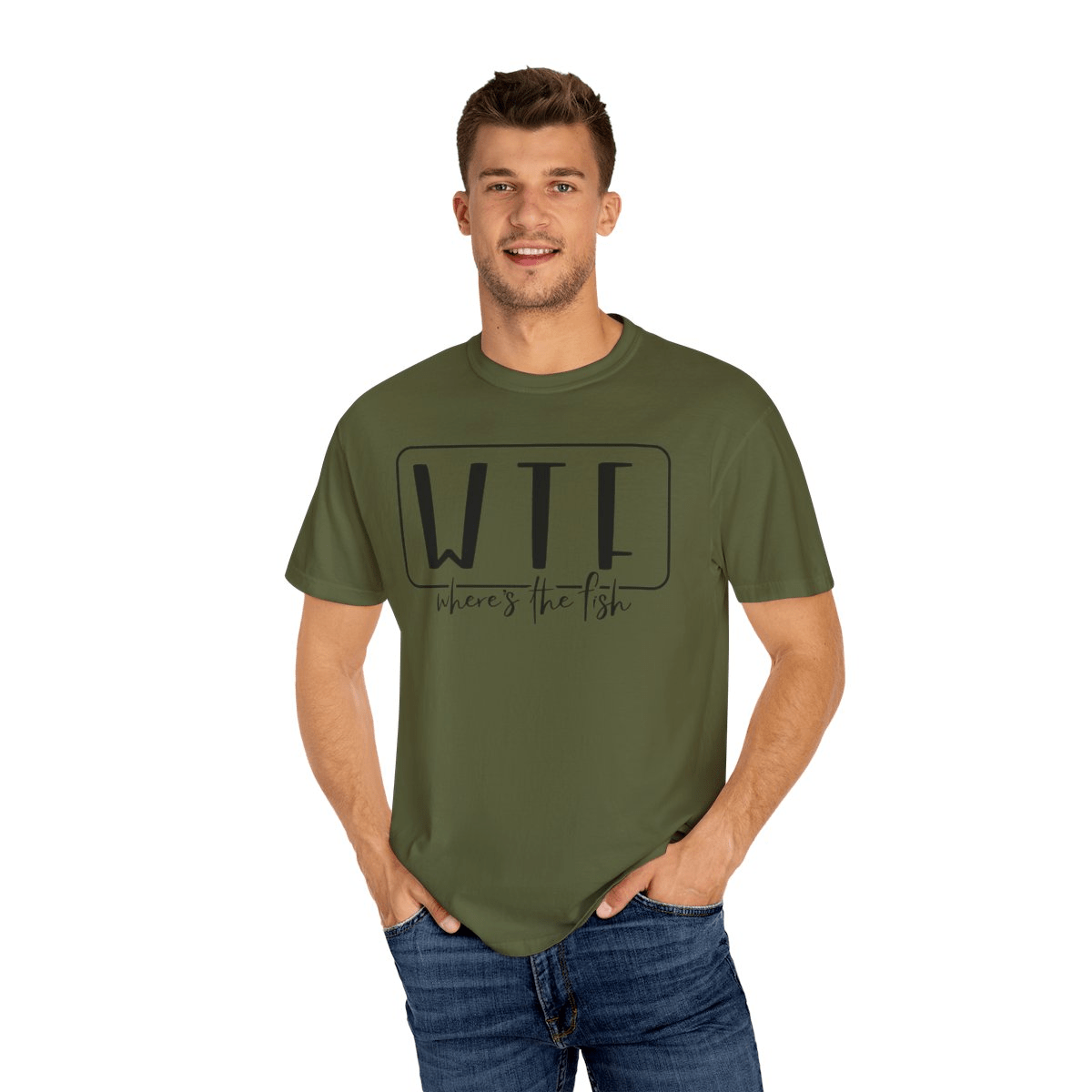 WTF – Where’s The Fish Unisex Garment - Dyed T-shirt - MarineQuest Supply