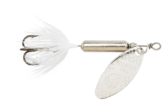 Yakima Rooster Tail 3/8 Chrome White - MarineQuest Supply