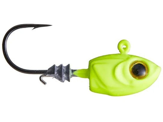 Z - MAN Micro Shad HeadZ 1/32oz Chartreuse 4pk - MarineQuest Supply