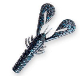 Z - MAN Turbo CrawZ 4in Black/Blue Flake 6pk - MarineQuest Supply