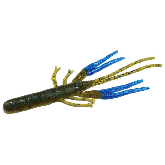 Zoom Big Critter Craw 4.5in 10/bag Green Pumpkin Blue/Blue - MarineQuest Supply