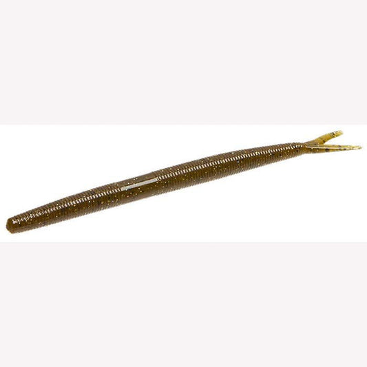 Zoom Fluke Stick 6.25in 10/bag Green Pumpkin Magic - MarineQuest Supply