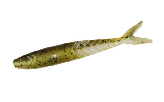 Zoom Shimmer Shad 4.25in 5pk Green Pumpkin Pearl - MarineQuest Supply