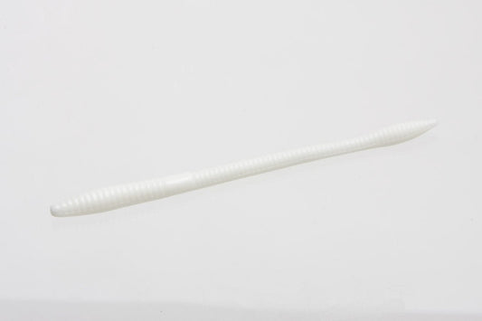 Zoom Trick Worm 6.5in 20/bag White - MarineQuest Supply