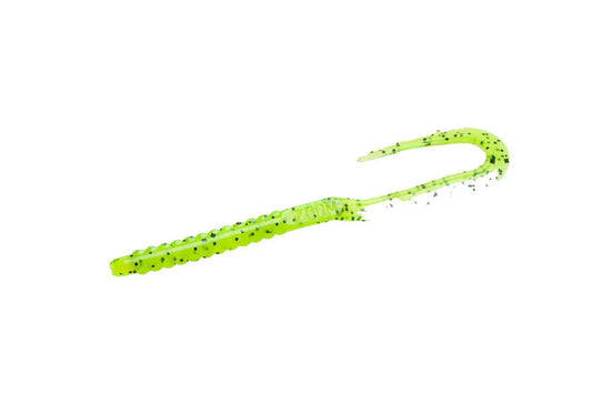 Zoom U - Tail 6in 20/bag Chartreuse Pepper - MarineQuest Supply