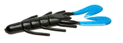 Zoom Ultra Vibe Speed Craw 3in 12/bag Black/Blue - MarineQuest Supply